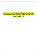 Test Bank For Lewis's Medical-Surgical Nursing, 12th Edition by Mariann M. Harding, Jeffrey Kwong, Debra Hagler Chapter 1-69