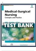 Medical Surgical Nursing Concepts and Practice 3th Edition deWit TEST BANK | Complete Guide A+