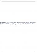 TEST BANK For Clayton’s Basic Pharmacology for Nurses 19th Edition By Michelle Willihnganz | Complete Chapter's 1 - 48 | 100 % Verified