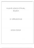 NUNP 6541N FINAL EXAM 2 VERSIONS 20232024