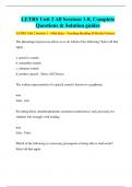 LETRS Unit 2 All Sessions 1-8, Complete Questions & Solution guides LETRS Unit 2 Session 1 - Mini Quiz - Teaching Reading IS Rocket Science