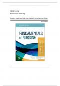 Test Bank Fundamentals of Nursing, 11th Edition Potter Perry 2023 Chapter 1-50 All Chapters Covered