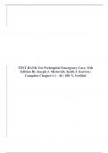 TEST BANK For Prehospital Emergency Care, 11th Edition By Joseph J. Mistovich, Keith J. Karren | Complete Chapter's 1 - 46 | 100 % Verified