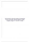 TEST BANK For Ebersole and Hess Gerontological Nursing and Healthy Aging 6th Edition by Touhy| Complete Chapter's 1 - 28 | 100 % Verified