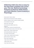 HOSA Bowl 2023 (Use this to study for the Hosa Bowl competion this school year. This has: Medical terminology Parliment prodedures HOSA History and Facts Infection Control Anatomy & Physiology)