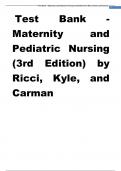  MATERNITY AND PEDIATRIC NURSING EXAM UPDATED EDITION for quick revision 2023/2024