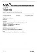 AQA A-level ECONOMICS Paper 2 QP 2023