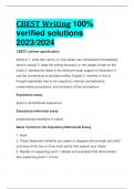 CBEST Writing 100% verified solutions 2023/2024 