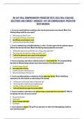 RN VATI REALCOMPREHENSIVE PREDICTOR 2023-2024REAL EXAM 180 QUESTIONS AND CORRECT ANSWERS/ VATI RNCOMPREHENSIVEPREDICTOR 2023GRADEDA 1.Anurseonamentalhealthunitisadmittingaclientwhohasposttraumaticstressdisorder.Which of the followingfindingsshouldthenurse