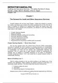 Instructor Manual For Auditing and Assurance Services, 17th edition By Alvin A. Arens, Randal J. Elder, Mark S. Beasley, Chris E. Hogan.