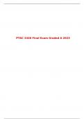 PTAC 2446 Final Exam Graded A 2023