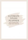 ULTIMATE STUDY PLANNER, to do list, studiehulp, overzicht