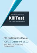 PCIP Practice Questions and Correct Answers Certification Answers Updated Version 2023 Score 100%