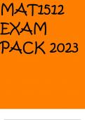 MAT1512 EXAM PACK 2023