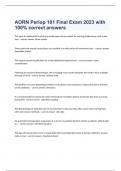  AORN Periop 101 Final Exam 2023 with 100% correct answers