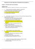 THE ROLE OF THE NURSE PRACTITIONER EXAM GRADED A+  Chapter 1. The Role of the Nurse Practitioner  Multiple Choice  Identify the choice that best completes the statement or answers the question.  ____ 1. Nurse practitioner prescriptive authority is regulat