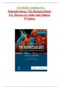 Test Bank For Pathophysiology 9th Edition McCance, Chapter 1-50