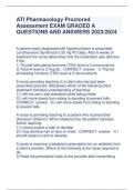 ATI Pharmacology Proctored  Assessment EXAM GRADED A A patient newly diagnosed with hypothyroidism is prescribed  Levothyroxine (Synthroid) 0.25 mg PO daily. After 6 weeks of  treatment the nurse determines that the medication was effective  if the: 1) Th