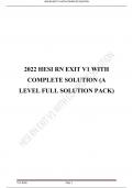 HESI EXIT EXAM 2023 Version 1 TEST BANK