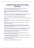 DAANCE TEST EXAM (QUESTIONS AND  ANSWERS;2023/2024 Addison's disease - CORRECT ANSWER-A disease due to hyposecretion of  glucocorticoids, characterized by low blood pressure, diarrhea, digestive disturbance,  and a bronzelike pigmentation of the skin A