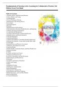 Test Bank for Fundamentals of Nursing, 3rd Edition by Barbara L Yoost