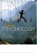 Exploring Psychology 10th Edition by David G. Myers -Test Bank