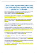 Texas all lines adjuster exam (Actual Exam  350+ QuestionsCorrect Answers) (Recently  Updated 2023-2024 Exam) Which of the following endorsements must be attached to a standard Businessowners policy for coverage  to apply to a businesses freezer that was 