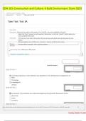 CON 101-Construction and Culture: A Built Environment Exam 2023