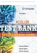 Test Bank For The Color of Justice: Race, Ethnicity, and Crime in America - 6th - 2018 All Chapters - 9781337091862