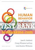 Test Bank For Empowerment Series: Human Behavior in the Social Environment: A Multidimensional Perspective - 6th - 2018 All Chapters - 9781305860308