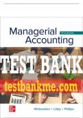 Test Bank For Managerial Accounting, 5th Edition All Chapters - 9781264100859