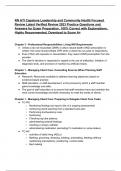 RN ATI Capstone Leadership and Community Health Focused Review Latest Verified Review 2023 Practice Questions and Answers for Exam Preparation, 100% Correct with Explanations, Highly Recommended, Download to Score A+