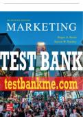 Test Bank For Marketing, 16th Edition All Chapters - 9781264121328