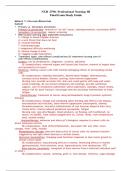 NUR 2790: Professional Nursing III Final Exam Study Guide