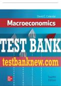 Test Bank For Macroeconomics, 12th Edition All Chapters - 9781266394973