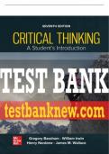 Test Bank For Critical Thinking: A Students Introduction, 7th Edition All Chapters - 9781264296064