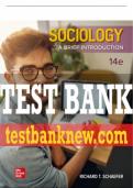 Test Bank For Sociology: A Brief Introduction, 14th Edition All Chapters - 9781260259285