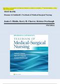 BRUNNER & SUDDARTH'S TEXTBOOK OF MEDICAL-SURGICAL NURSING 15TH EDITION HINKLE LATEST TEST BANK UPDATE (CHAPTER 1 TO 68) A+ GUARANTEE