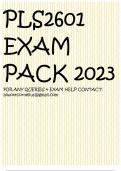 PLS2601 EXAM PACK 2023 FOR ANY QUERIES & EXAM HELP CONTACT: biwottcornelius@gmail.com