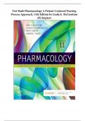 Test Bank For Pharmacology A Patient-Centered Nursing Process Approach 11th Edition by Linda E. McCuistion | Newest Version 2023/2024 | 9780323793155 | Chapter 1-58 | Complete Questions and Answers A+