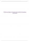 TPC Electrical Safety & Protection New Verified Test Questions and Answers