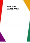 MAC3703 EXAM PACK