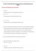 ATI TEAS 7 Math Study Guide  Questions with Answers and Explanations Latest Update