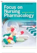 TEST BANK FOR FOCUS ON NURSING PHARMACOLOGY 7TH EDITION BY KARCH