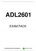 ADL2601 EXAM PACK 2024