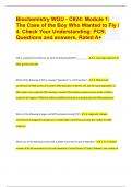 Biochemistry WGU - C624: Module 1: The Case of the Boy Who Wanted to Fly / 4. Check Your Understanding: PCR. Questions and answers, Rated A+ 2024