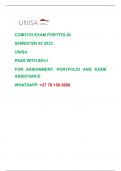 COM3703 EXAM PORTFOLIO SEMESTER 02 2023 UNISA PASS WITH 80%+