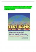 TEST BANK For COMMUNITY AND PUBLIC HEALTH NURSING 10TH EDITION By RECTOR ALL CHAPTERS| COMPLETE GUIDE 2023