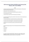 RN Pharmacology A Relias A| 2023/2024| Exam Questions With  Answers | 100% Correct AGRADE Quiz6 1.)Potassiumchloride10mEqintravenouslyhasbeenorderedforacentwhosepotassiums2.9foowingduretics. Howwilthenurseadminister thepotassiumdose? A)Dilutethedoseina50m