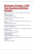 Bontrager Chapter 1 Self Test Questions Marking Scheme